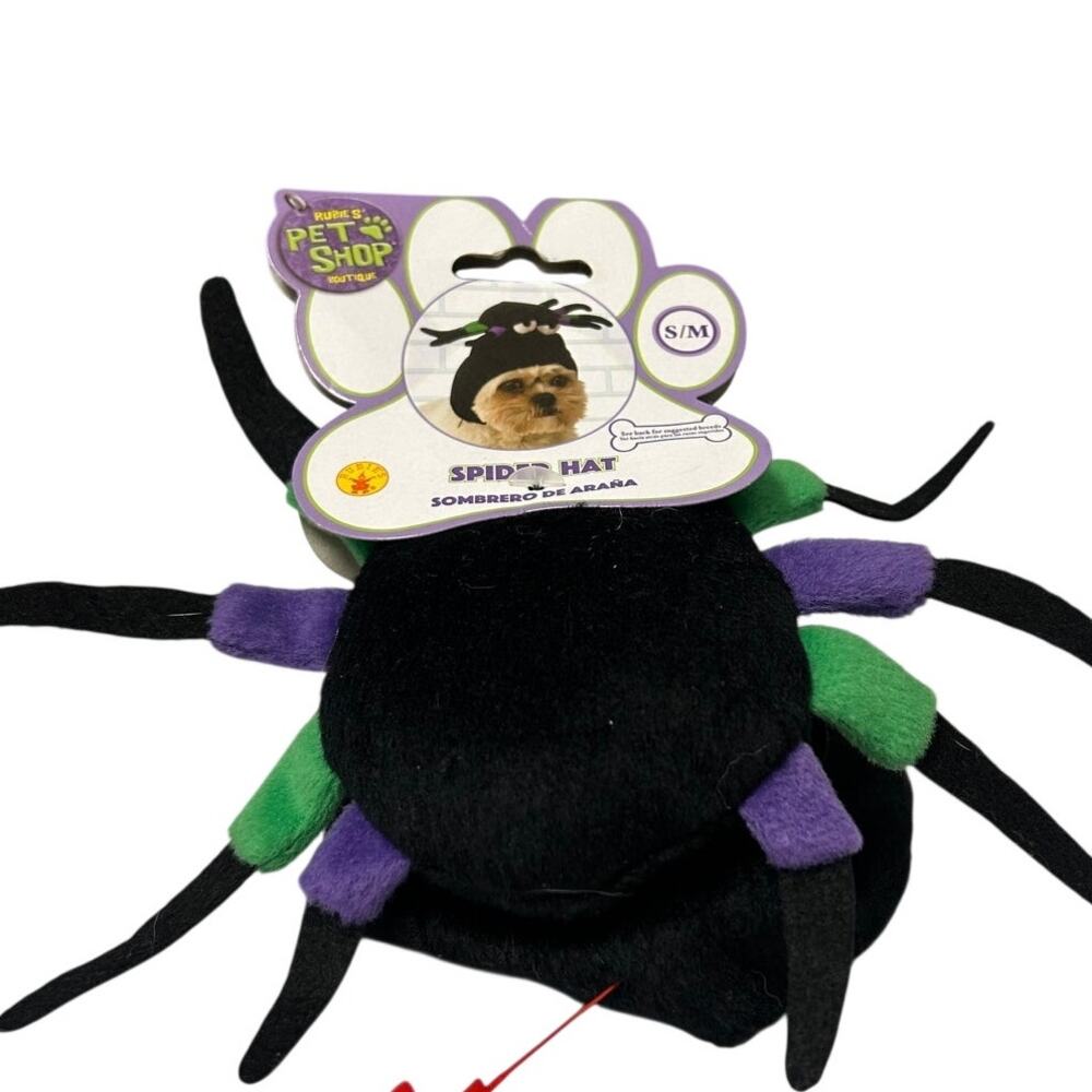 NWT Rubie's pet shop Halloween Spider hat for pets size S/M